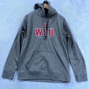 Washington State University Hoodie Men's Medium WSU Grey College Cougars